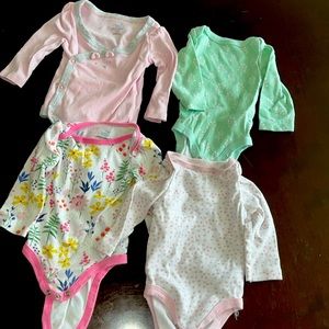 0-3 long sleeve onesies